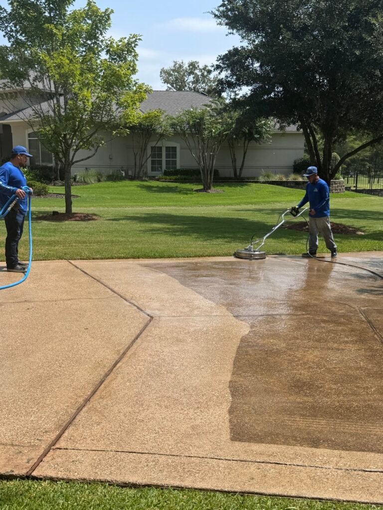 Pressure Washing Before and After in Shreveport, LA